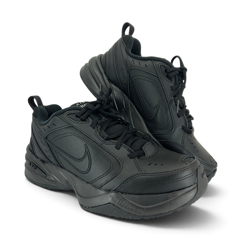 Nike Air Monarch IV Triple Black Training Sneakers Men's 8 M 415445-001